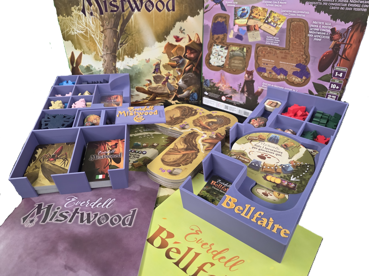 Everdell Mistwood and Everdell Bellfaire Insert - STL file to 3D print