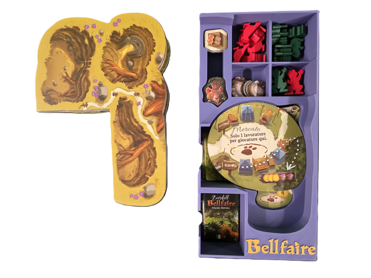 Everdell Mistwood and Everdell Bellfaire Insert - STL file to 3D print