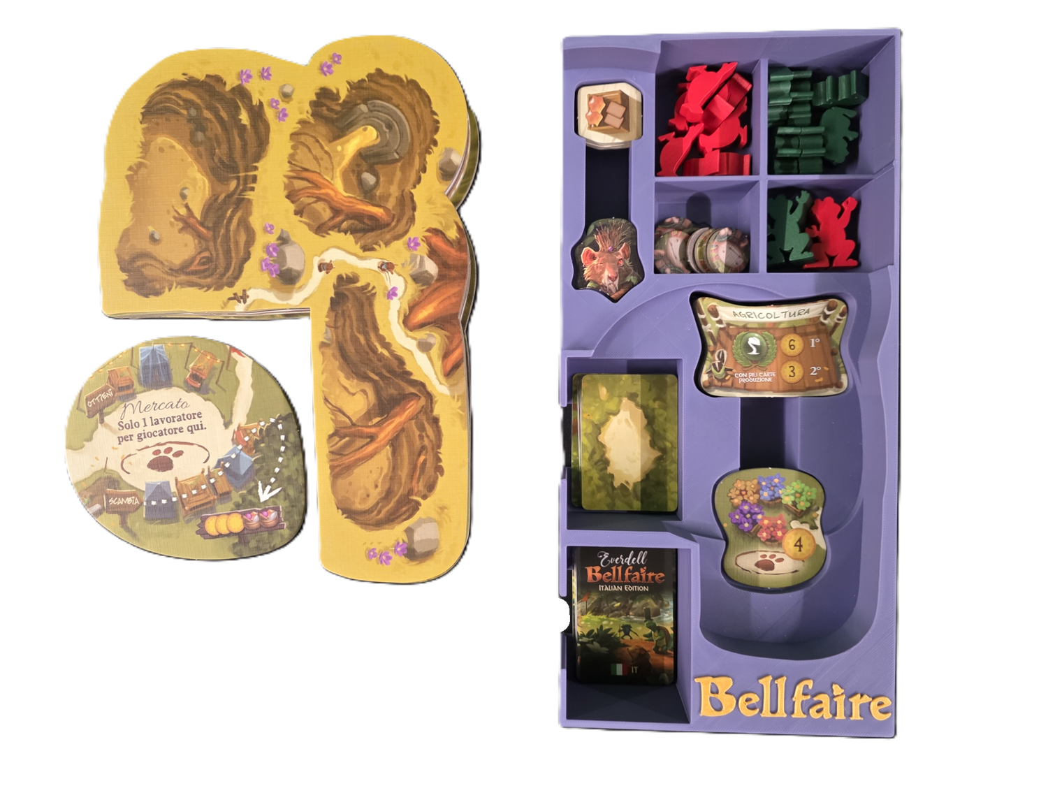 Everdell Mistwood and Everdell Bellfaire Insert - STL file to 3D print
