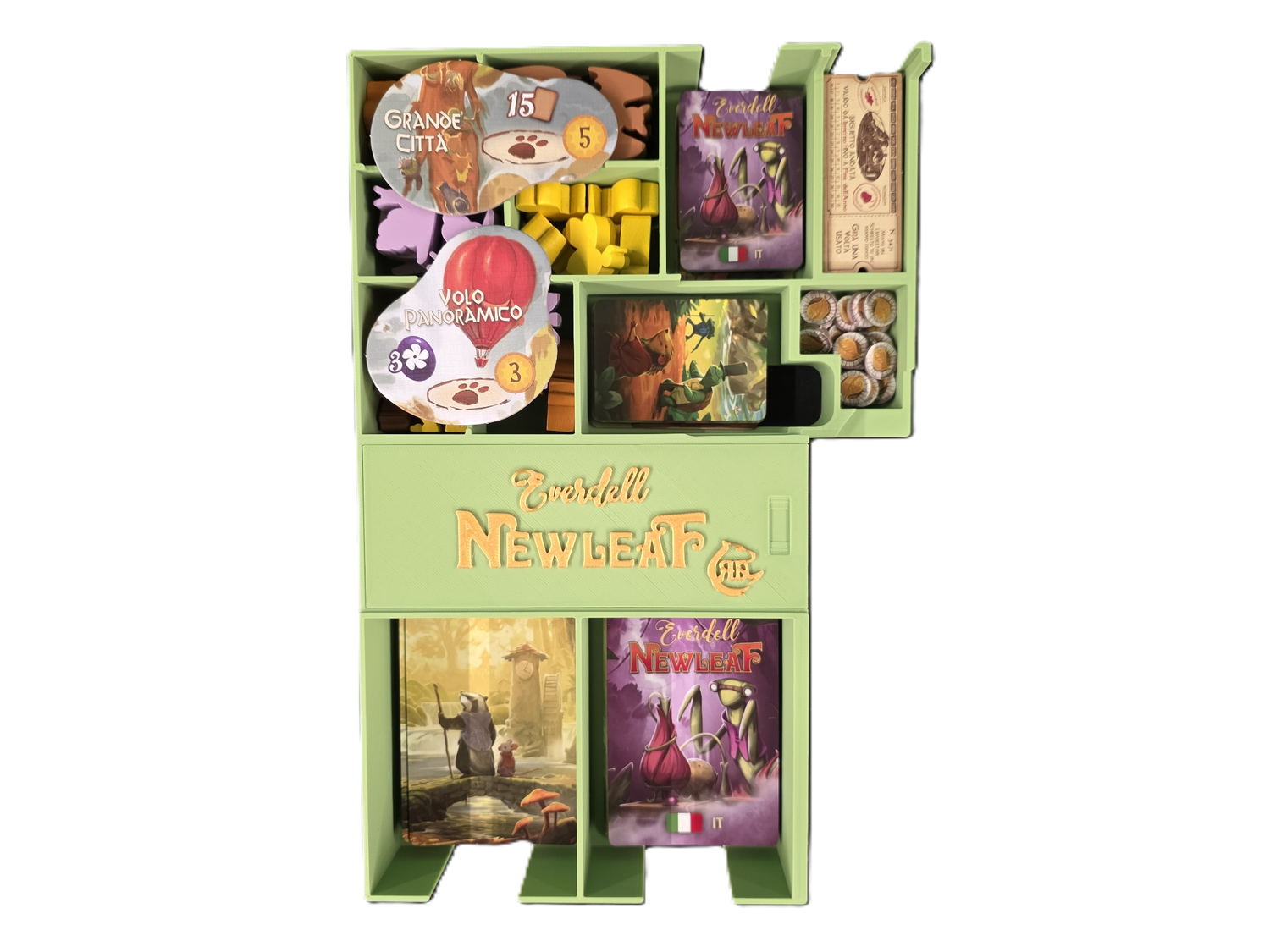 Everdell Newleaf and Everdell Bellfaire Insert - Unofficial - STL file to 3D print
