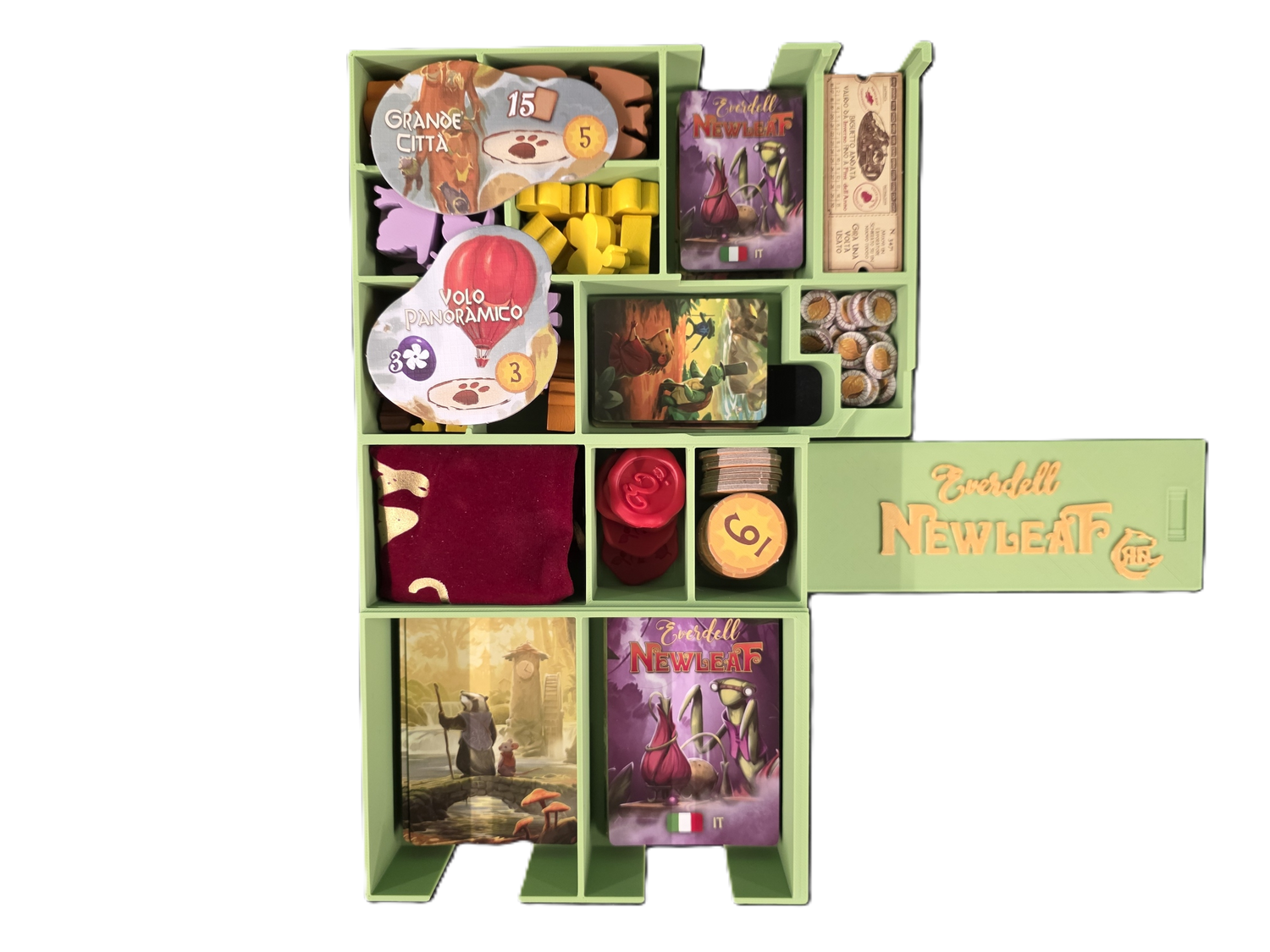 Everdell Newleaf and Everdell Bellfaire Insert - Unofficial - STL file to 3D print