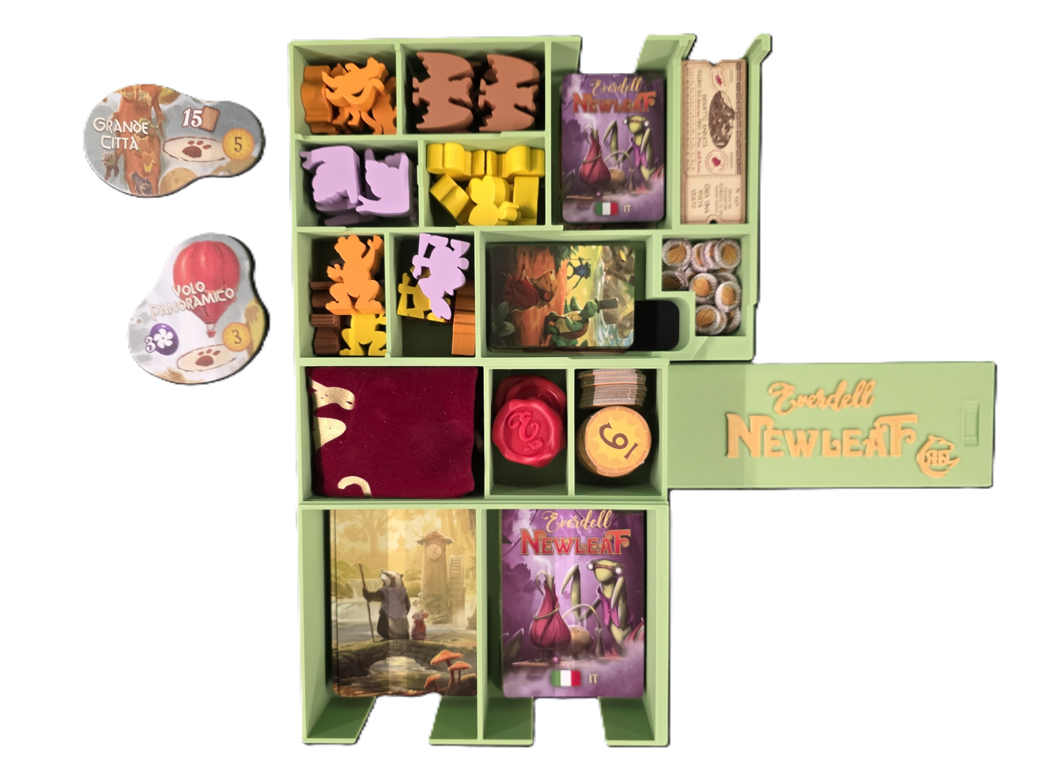 Everdell Newleaf and Everdell Bellfaire Insert - Unofficial - STL file to 3D print