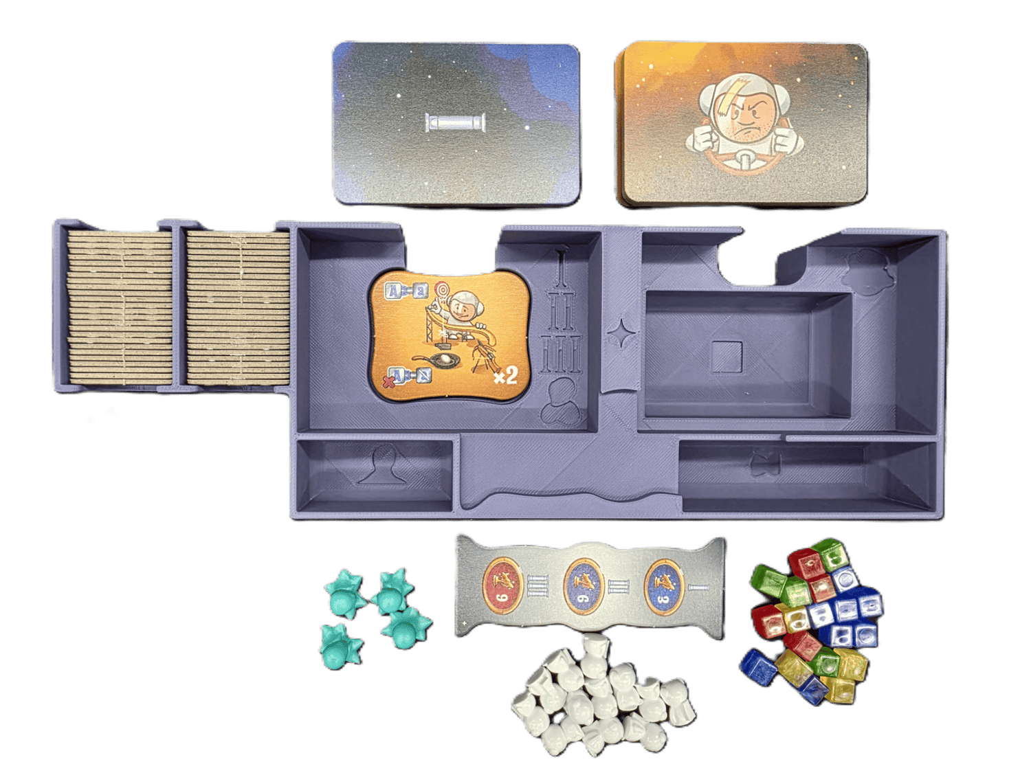 Galaxy Trucker and Expansions 3D Printed Organizer