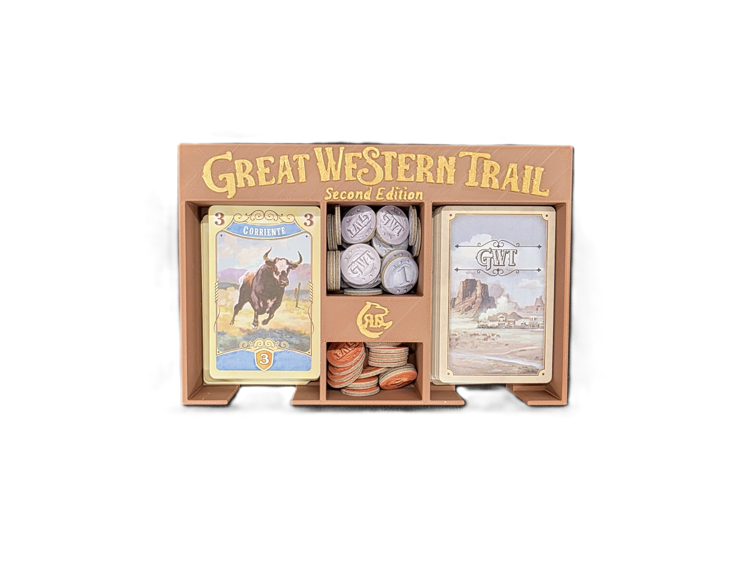 Great Western Trail Second Edition - Board Game Organizer Insert