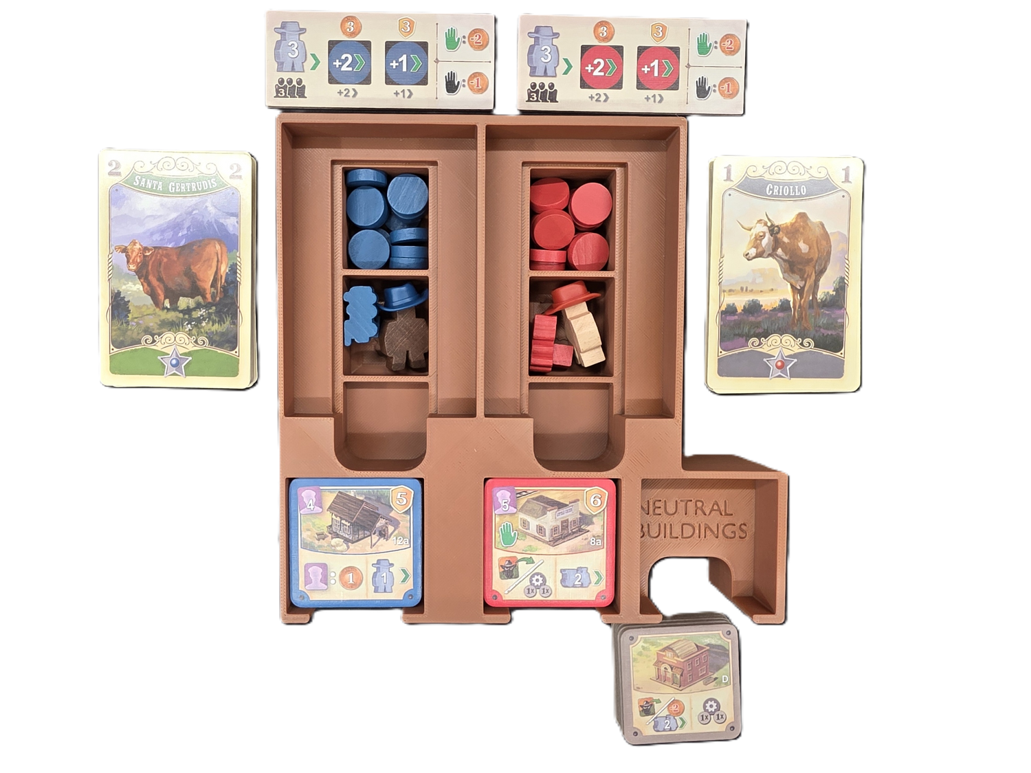 Great Western Trail Second Edition - Board Game Organizer Insert