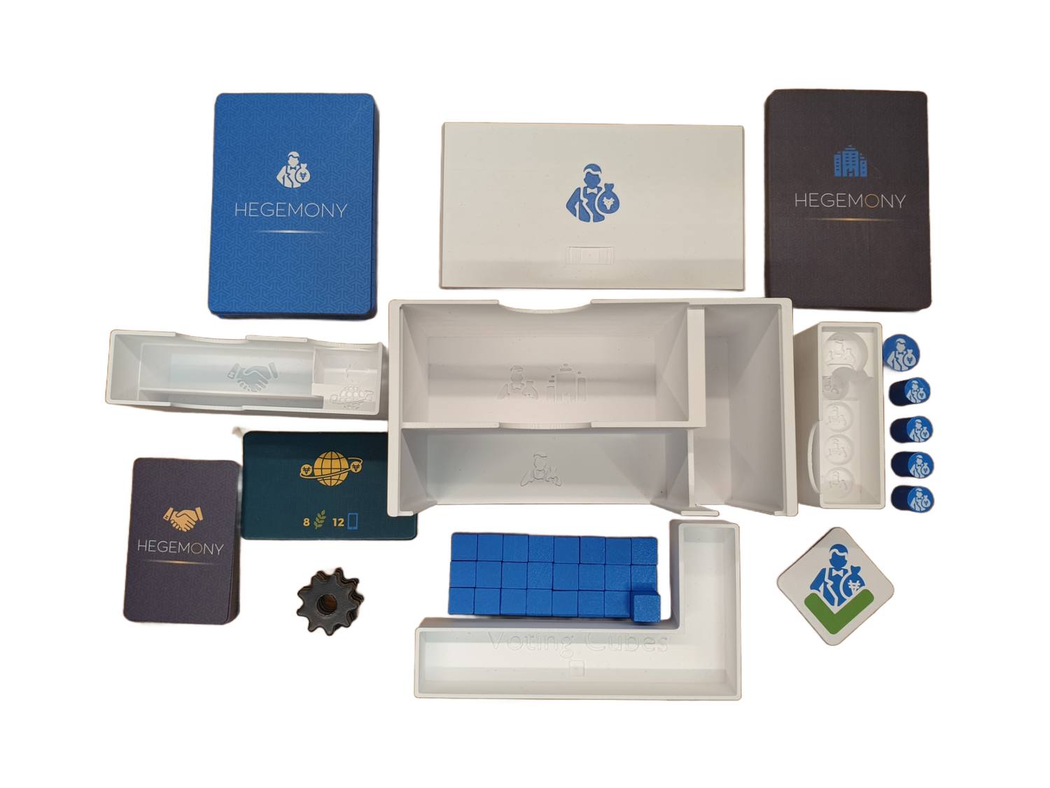 Hegemony and expansions Board Game Insert - STL FILE to 3D print