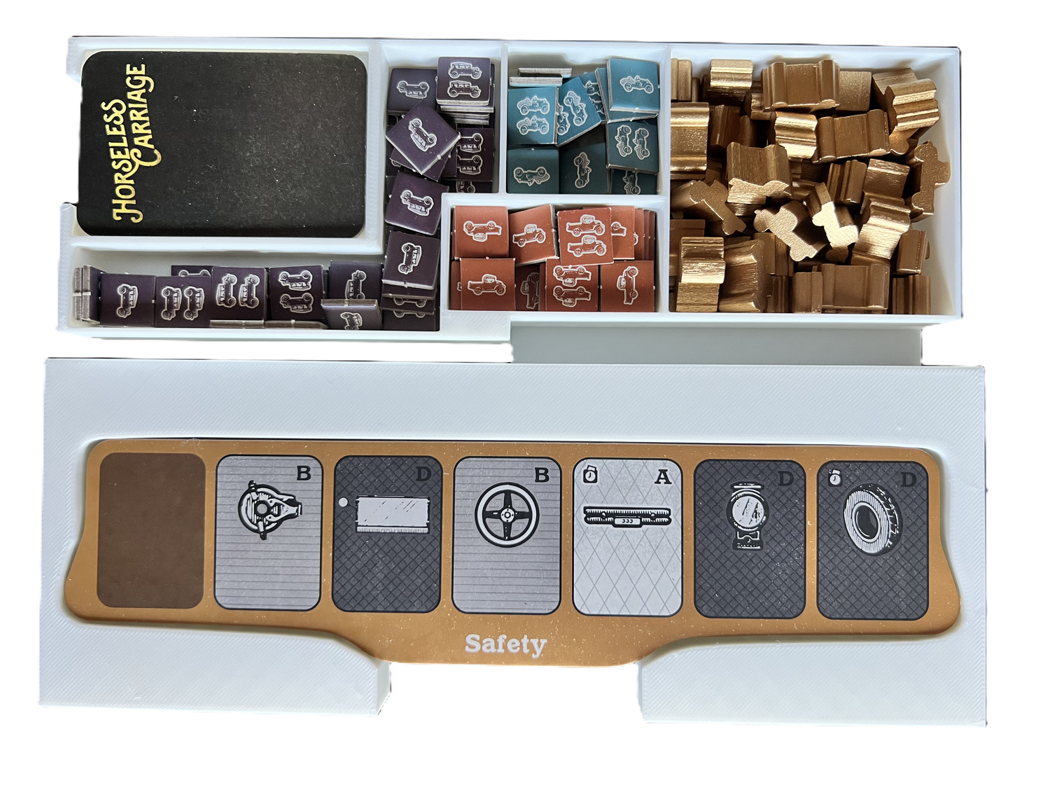 Horseless Carriage Board Game Organizer | 3D Printed Insert