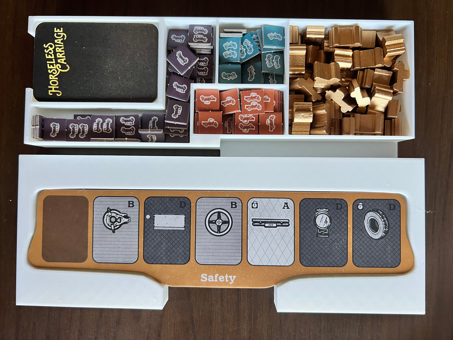 Horseless Carriage Board Game Organizer | 3D Printed Insert
