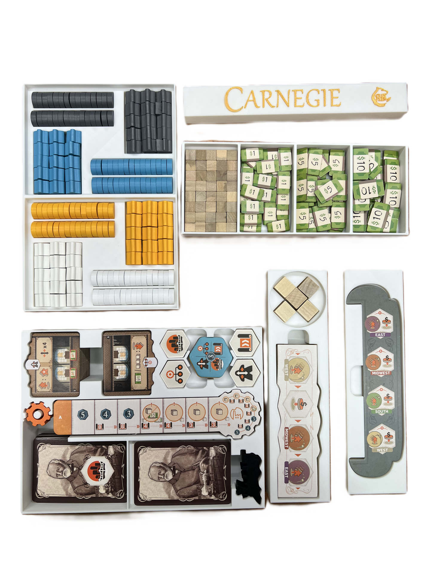 Carnegie Board Game Organizer | Insert | Premium Storage Solution