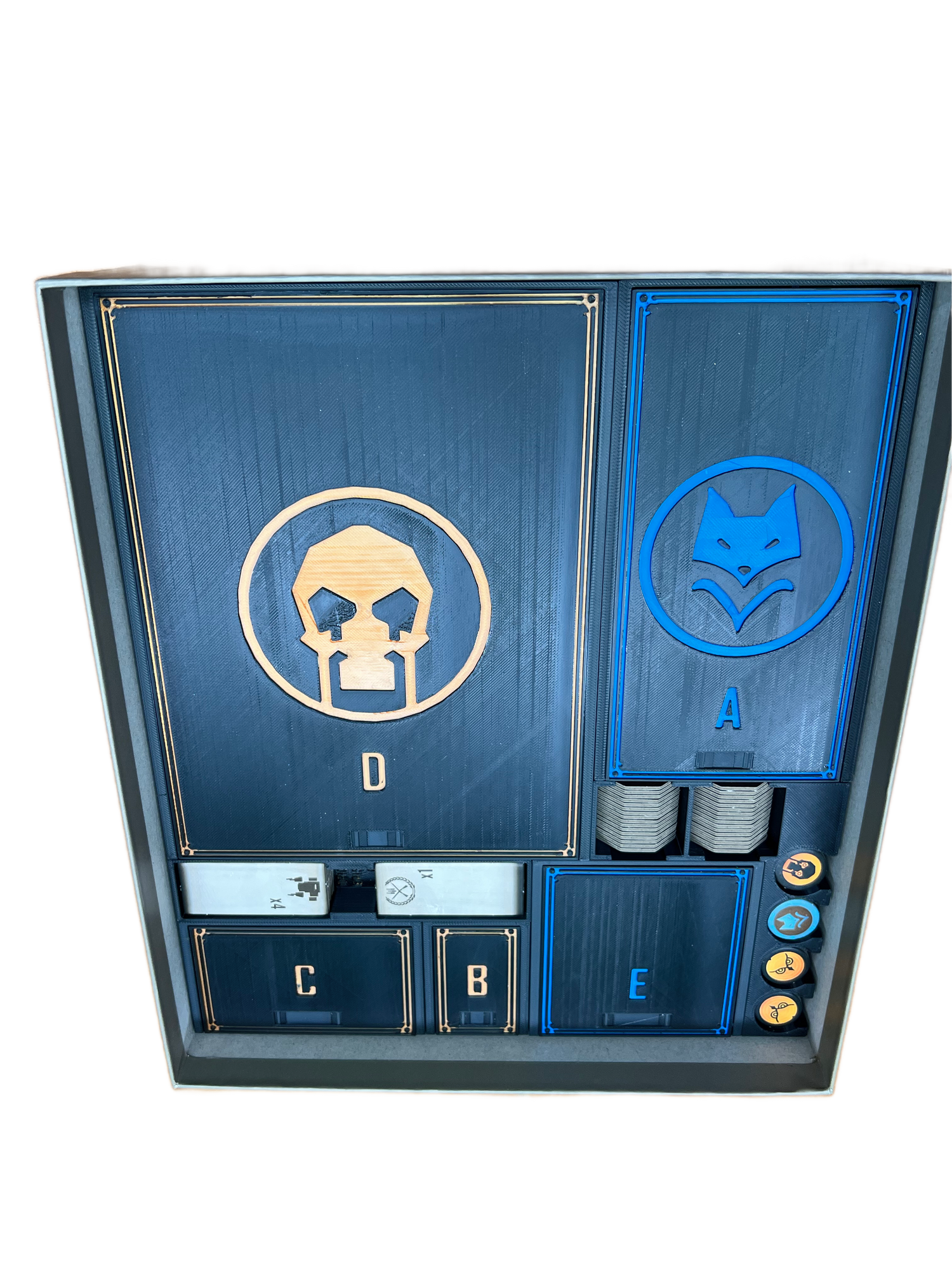 Scythe: The Rise of Fenris Board Game Organizer - 3D Printed Insert