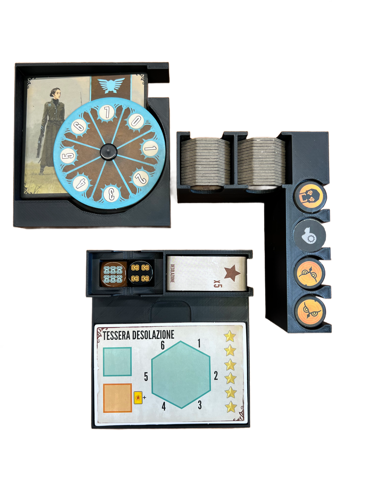 Scythe: The Rise of Fenris Board Game Organizer - 3D Printed Insert