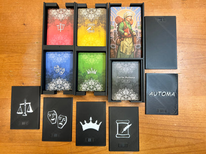 The Princes of Florence Board Game Organizer - Insert - Premium Storage Solution - SLEEVED Version - STL file for 3D printing