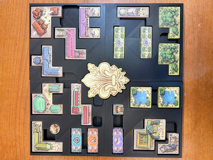 The Princes of Florence Board Game Organizer - Insert - Premium Storage Solution - SLEEVED Version - STL file for 3D printing