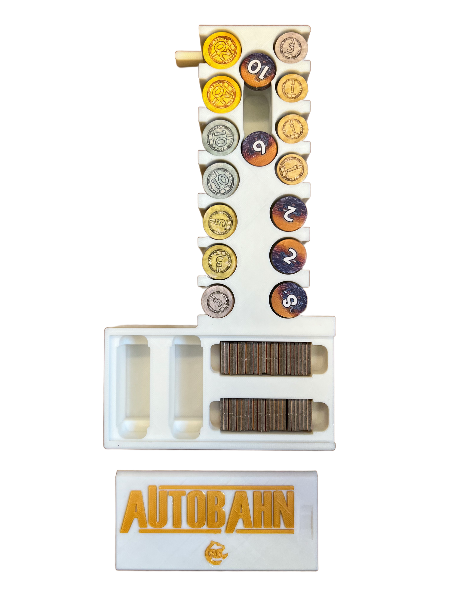 Autobahn Board Game Organizer - 3D Printed Insert