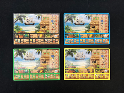 7 Overlays for Pirates of Maracaibo Board Game – STL File Upgrade for Treasure Islands & Pirates Hideout | Double Layer Boards Accessory