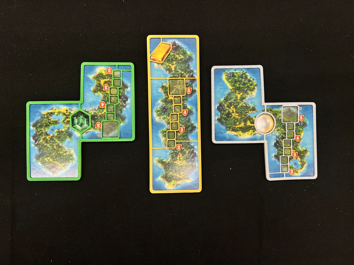 7 Overlays for Pirates of Maracaibo Board Game – STL File Upgrade for Treasure Islands & Pirates Hideout | Double Layer Boards Accessory