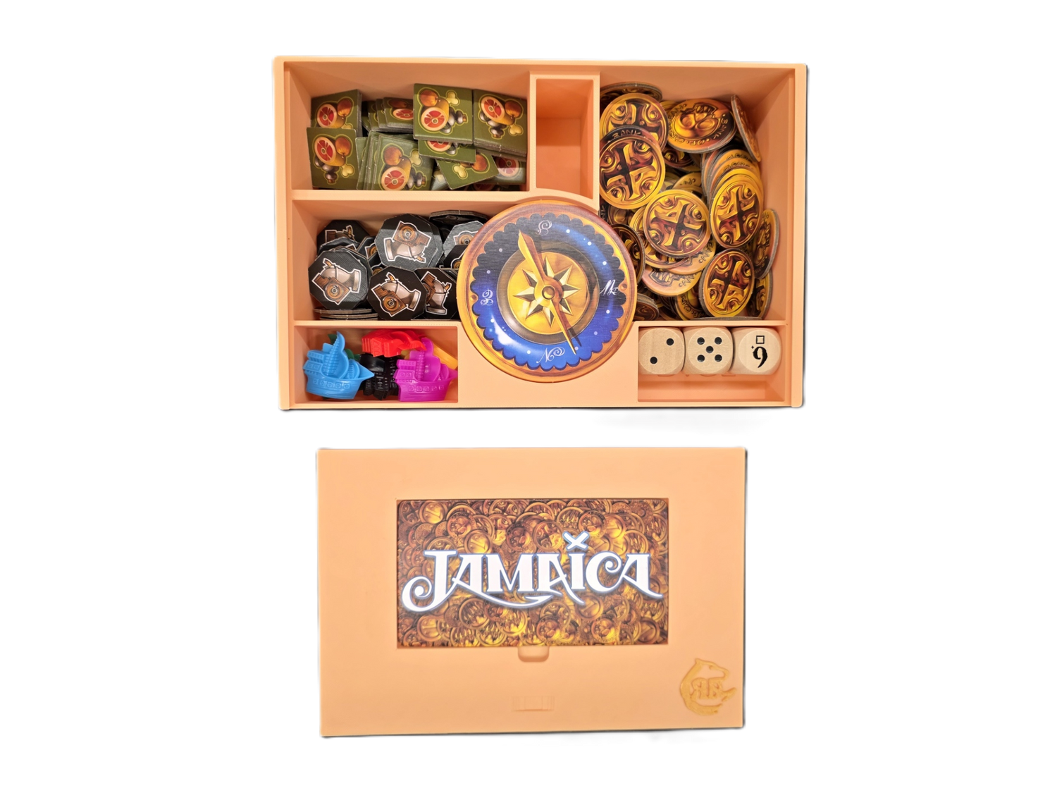 Jamaica + The Crew expansion Board Game Insert