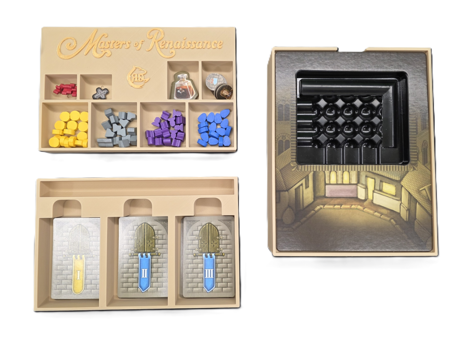 Masters of Renaissance (aka Lorenzo il Magnifico The Card Game) Board Game Insert STL files