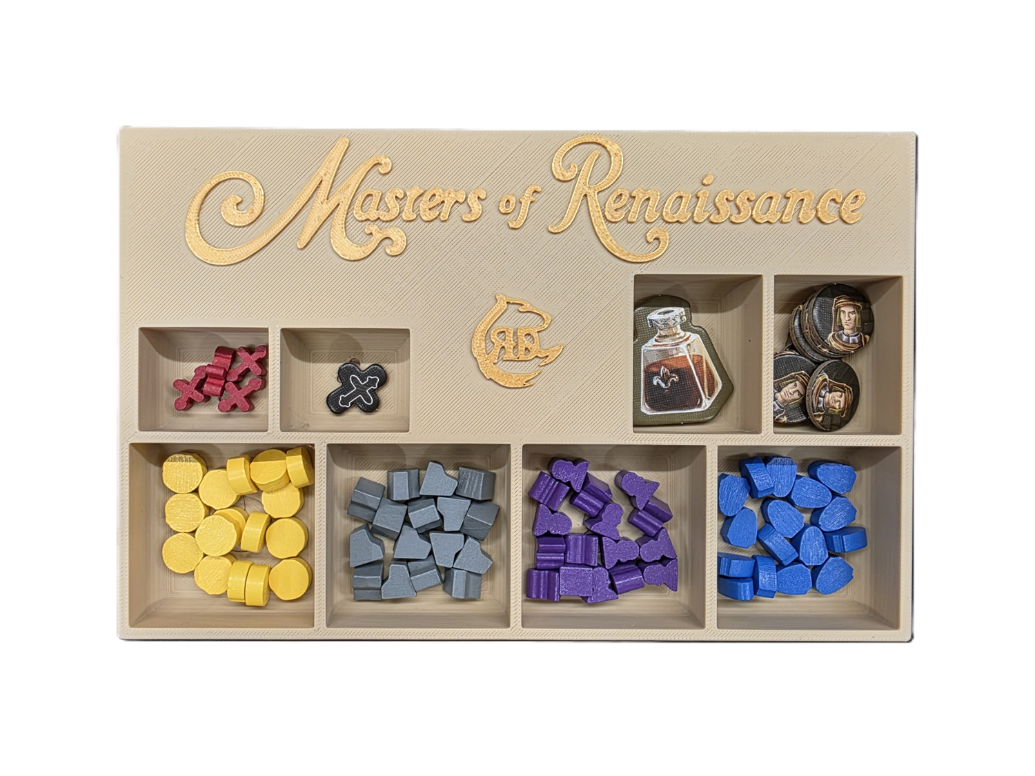 Masters of Renaissance (aka Lorenzo il Magnifico The Card Game) Board Game Insert STL files