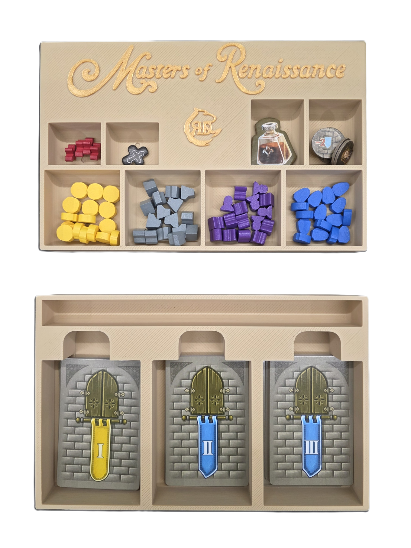 Masters of Renaissance (aka Lorenzo il Magnifico The Card Game) Board Game Insert STL files