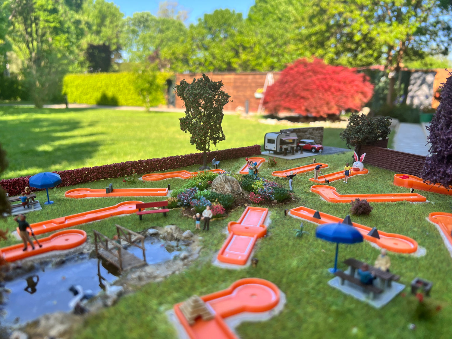 RCD Minigolf 18 Holes H0 Scale DIORAMA