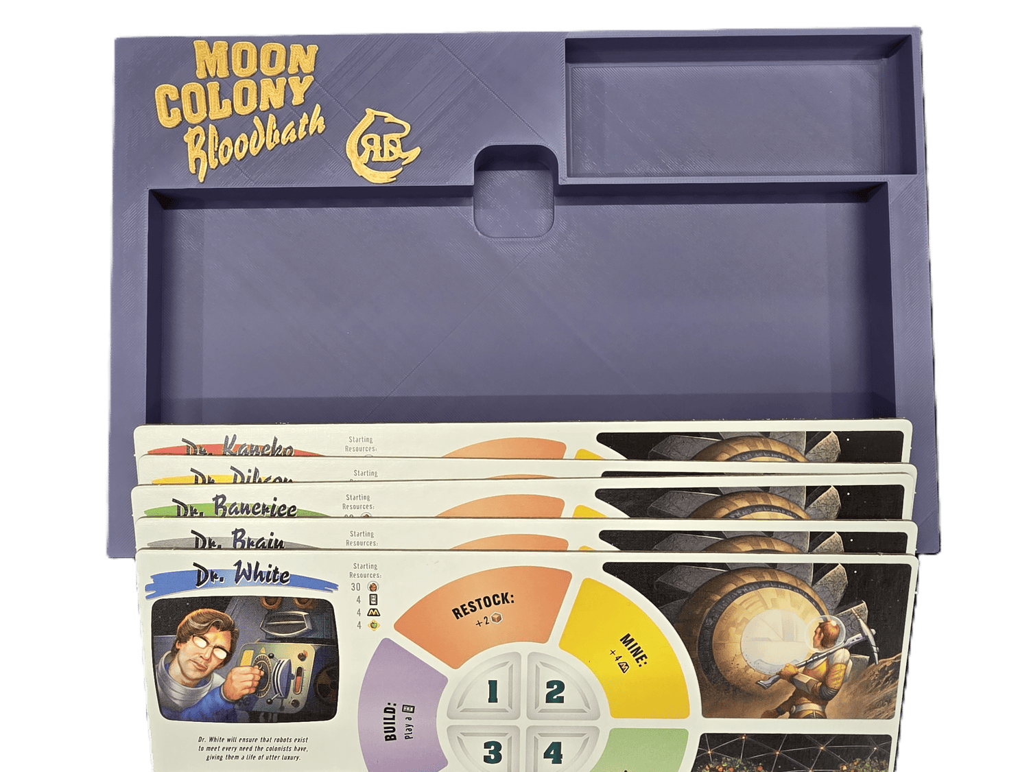 Moon Colony Bloodbath 3D Printed Organizer | Insert