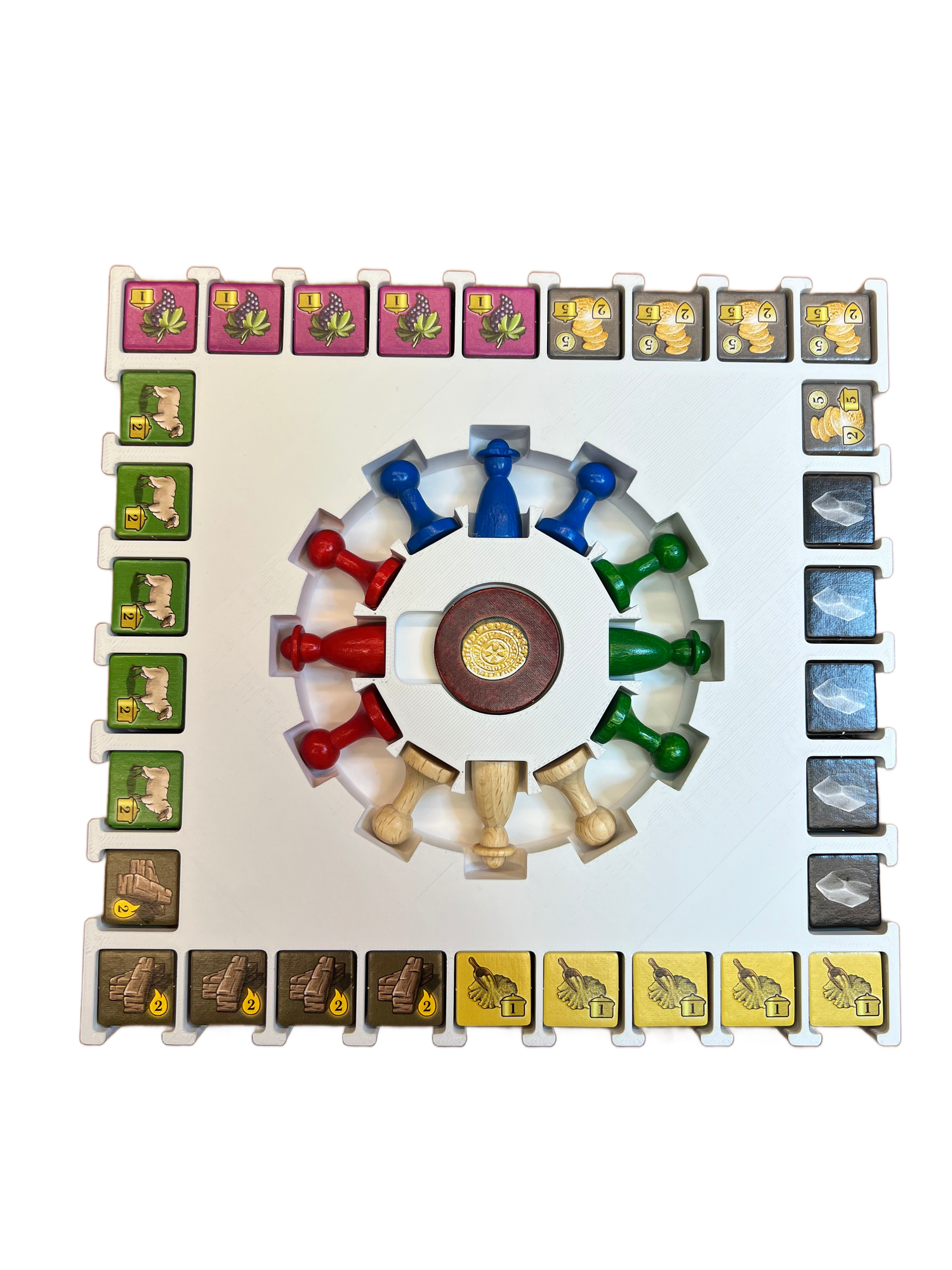 Organizer do gier planszowych Ora et Labora | Wkładka drukowana w 3D