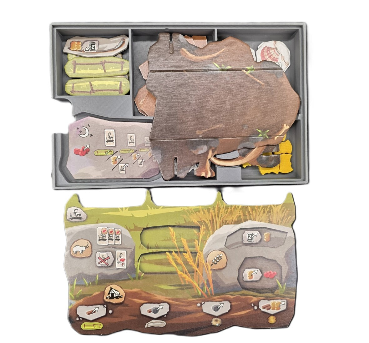 Paleo + A New Beginning + Cards Expansions Board Game Organizer Insert