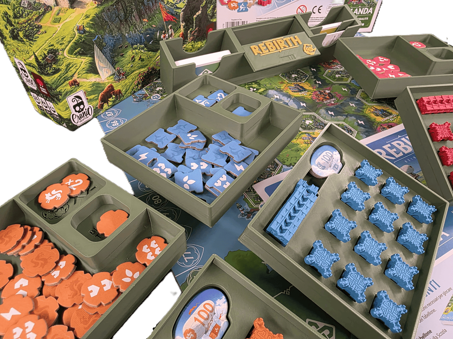Rebirth Retail Edition Insert - STL Files 3D Printable Organizer