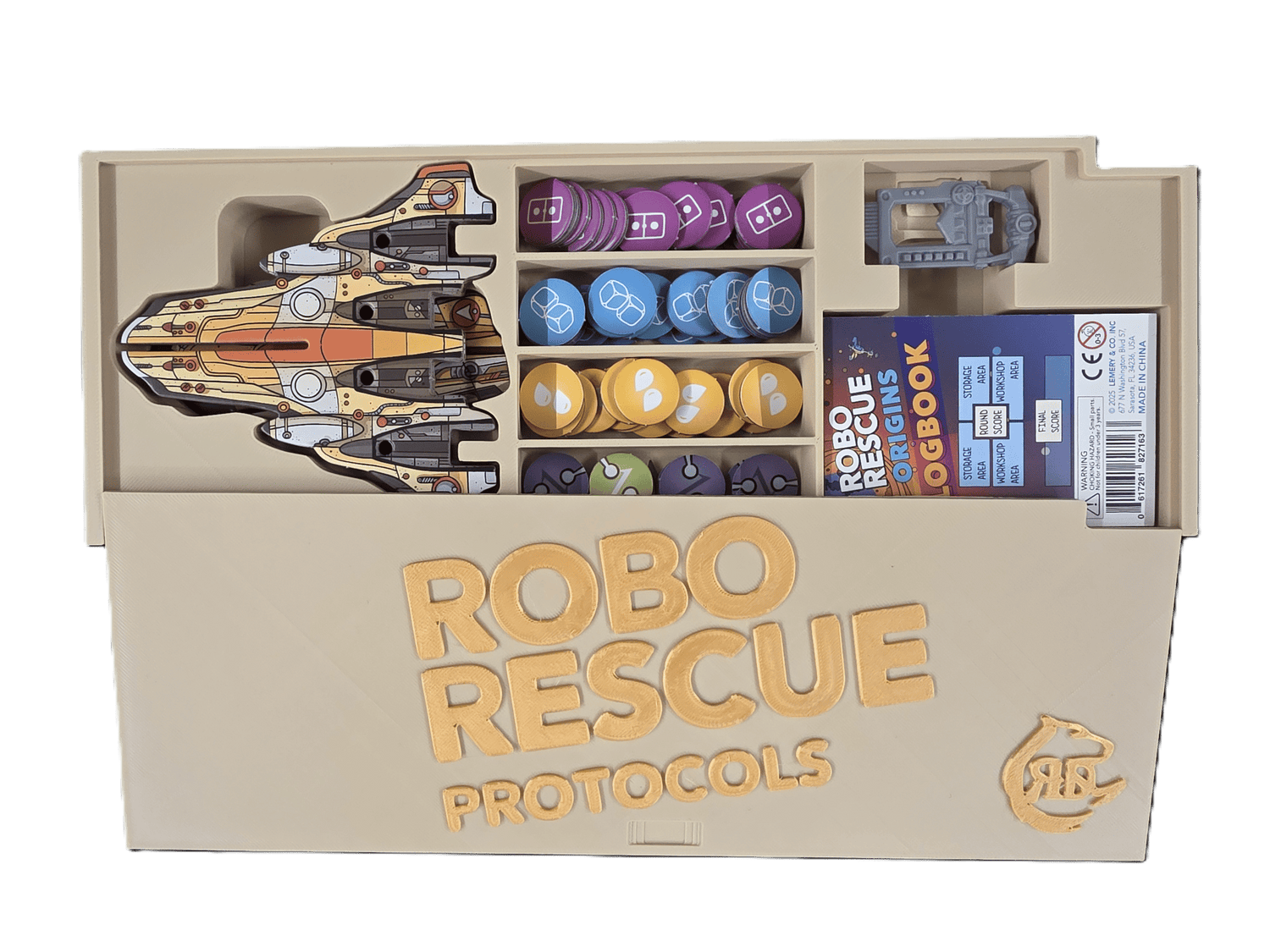 Robo Rescue Protocols  STL Files 3D Printable Organiser