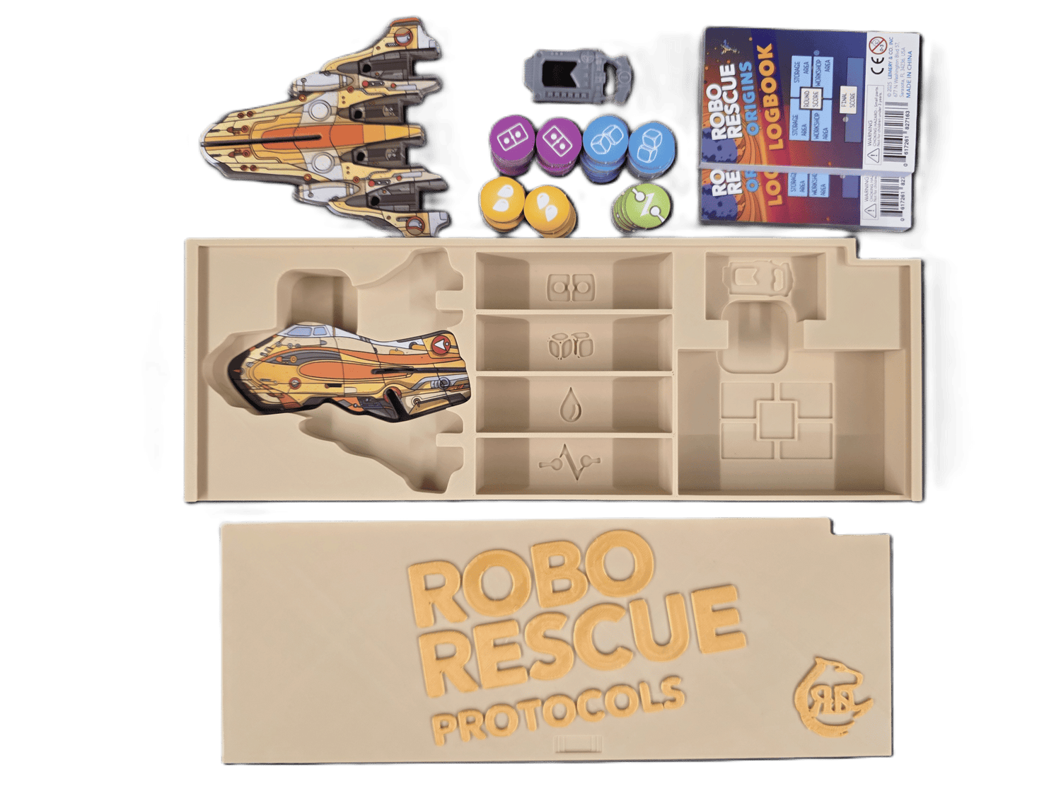 Robo Rescue Protocols  STL Files 3D Printable Organiser