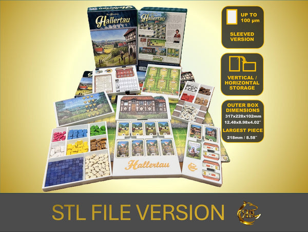 Hallertau Board Game Organizer | STL FILE