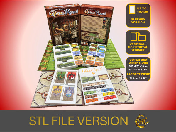 Glass Road Board Game Organizer | STL FILE