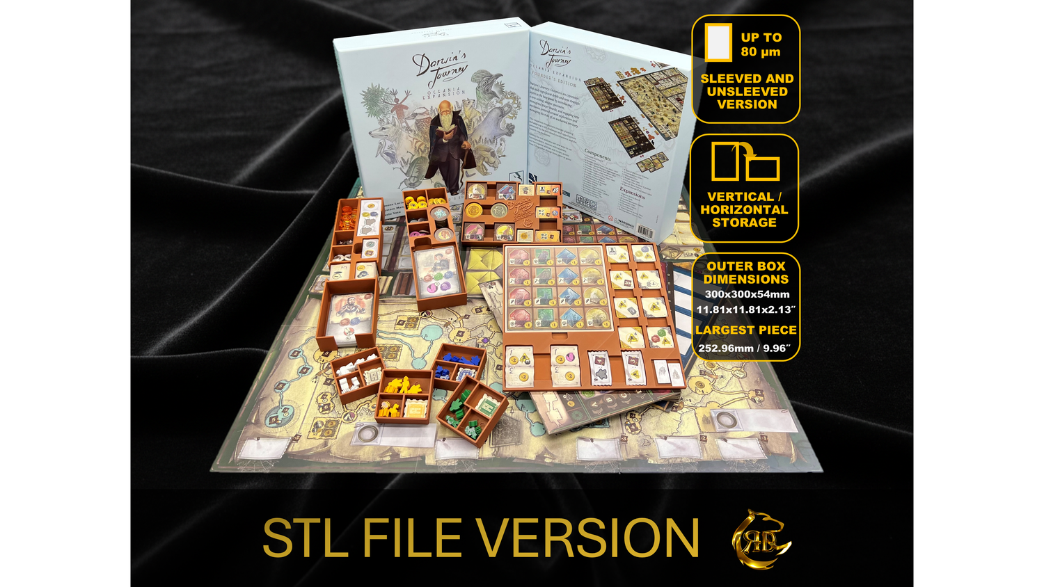 Insert for Darwin's Journey Oceania Expansion Founder's Edition - STL File to 3D Print