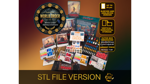 World Order Deluxe Edition STL Files | 3D Printable Insert - Fits expansions