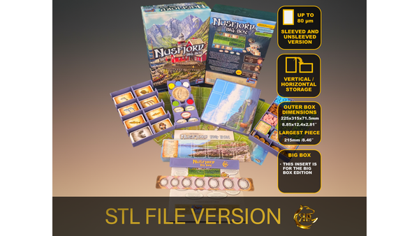 Nusfjord Big Box - STL Files to 3d print your insert