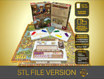 Organizador de jogos de tabuleiro Hansa Teutonica - ARQUIVO STL