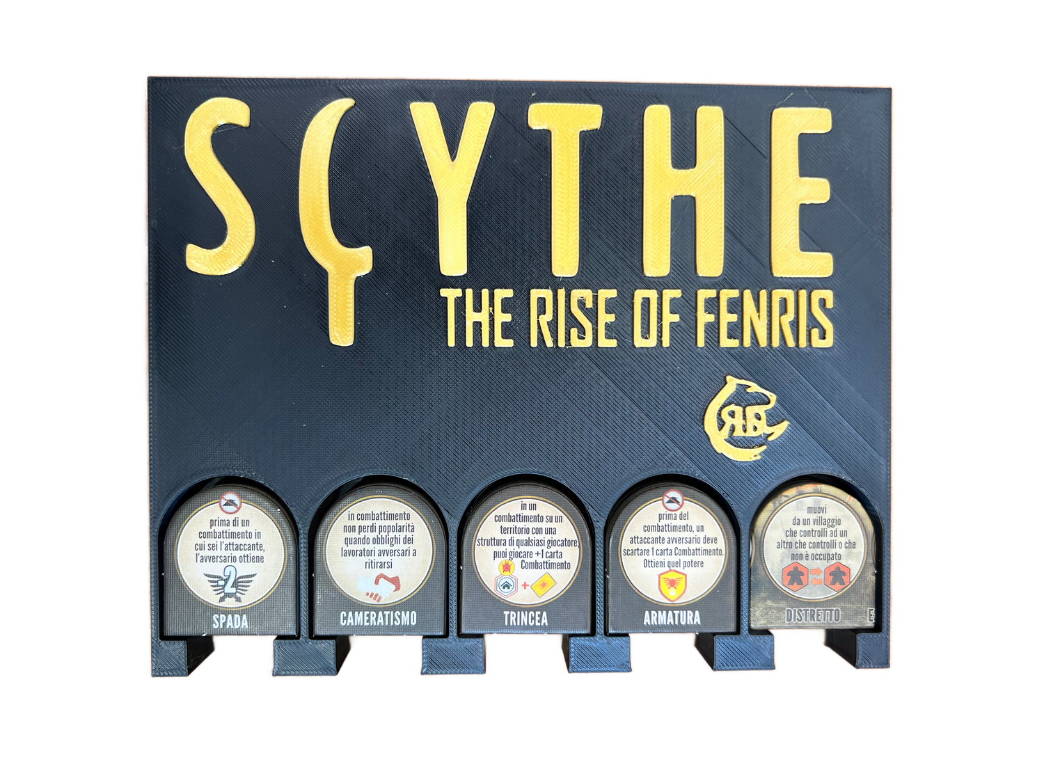 Organisateur de jeu de plateau Scythe : L'Ascension de Fenris | Fichier STL pour impression 3D