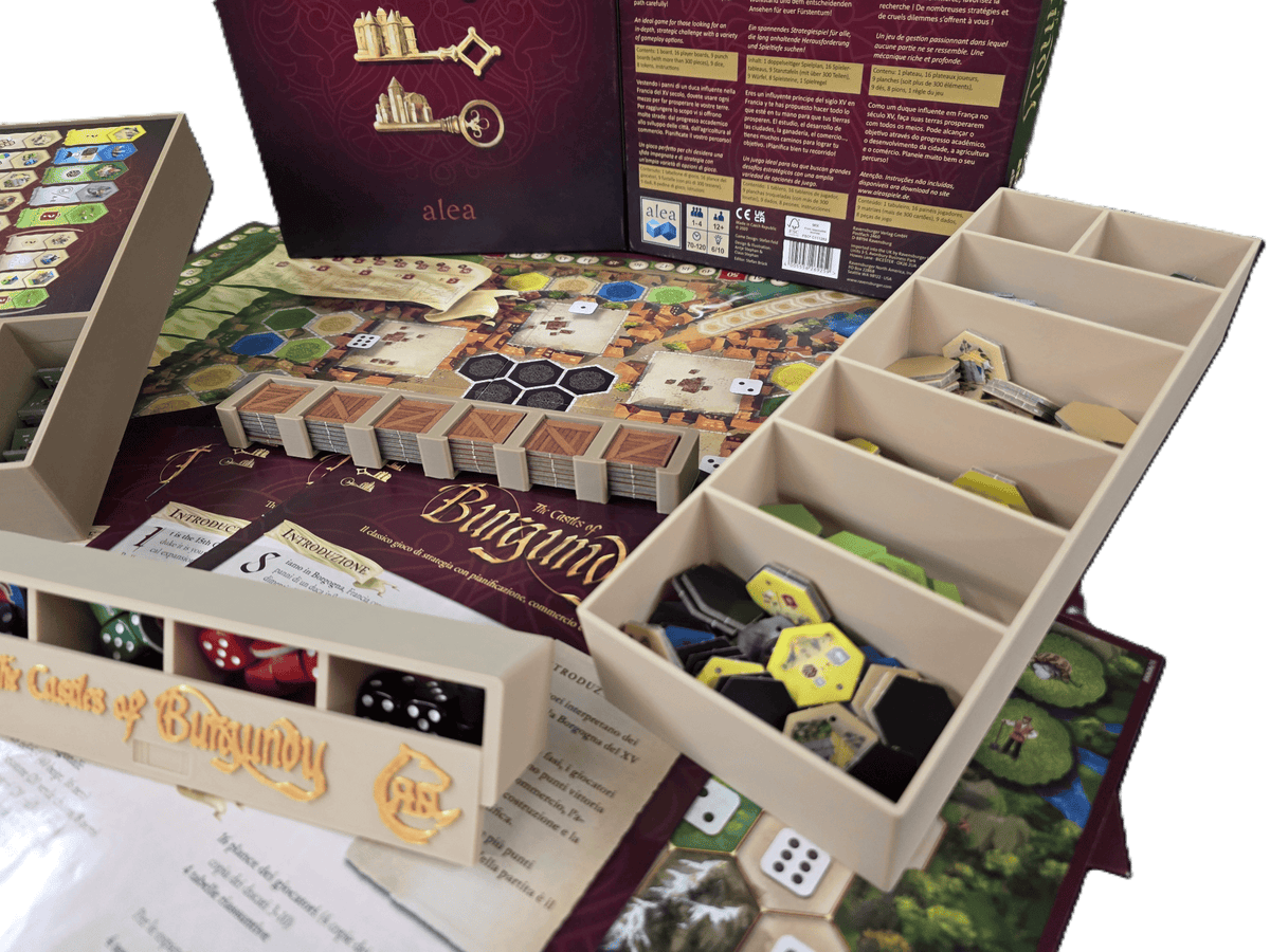 The Castles of Burgundy 3D Printed Organizer