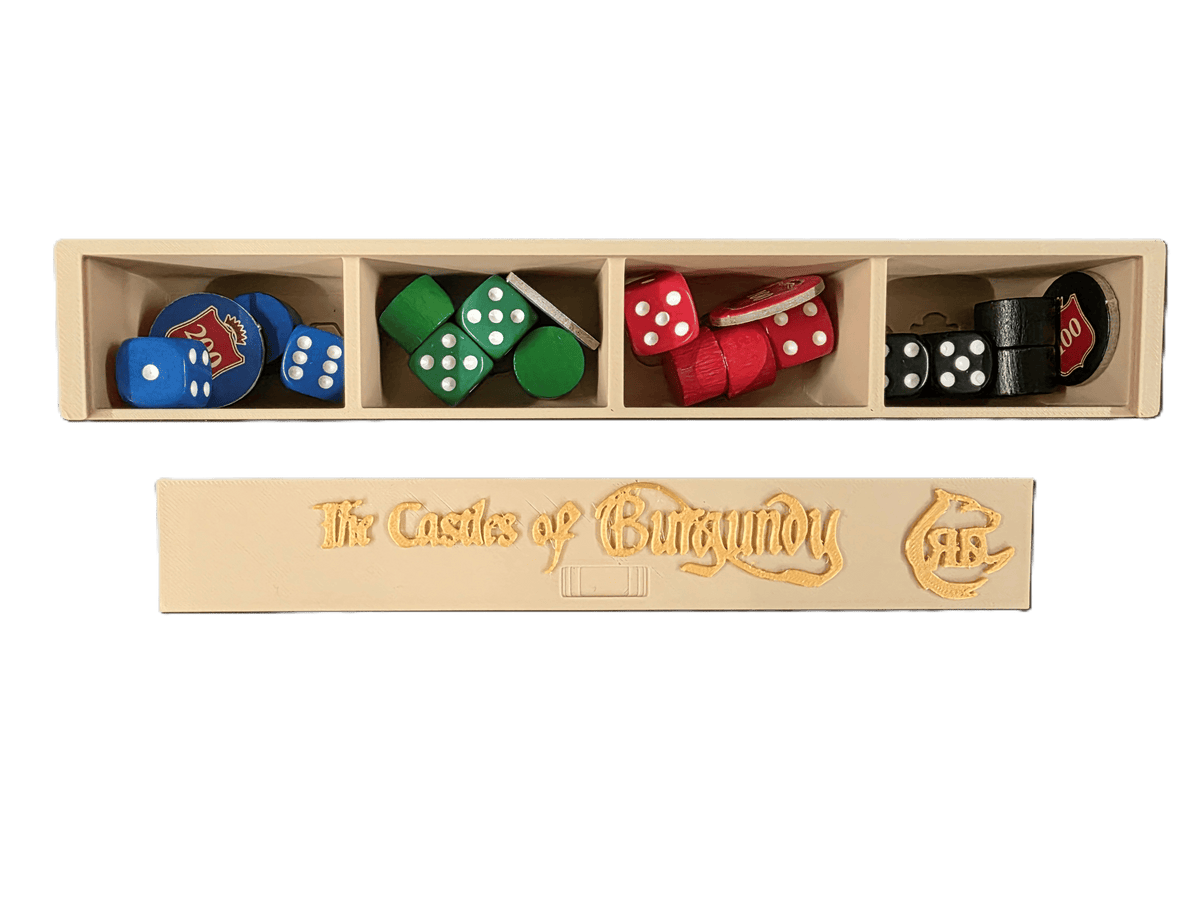 The Castles of Burgundy 3D Printed Organizer