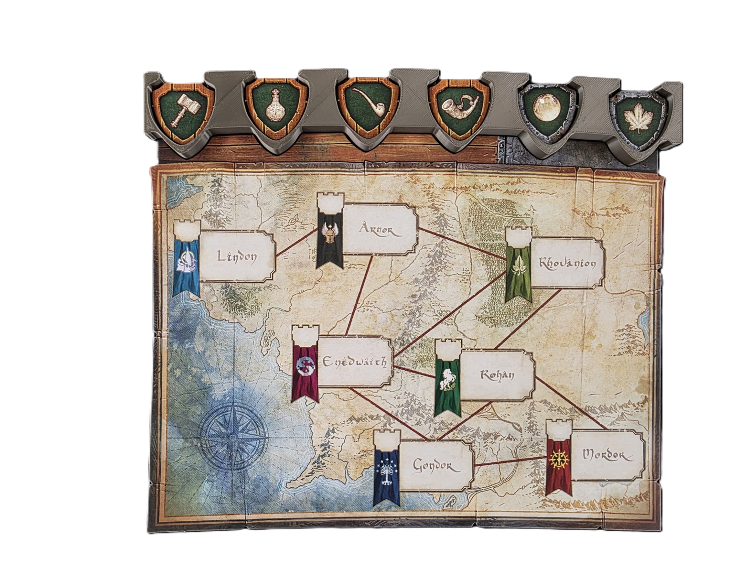 The Lord of the Rings DUEL for Middle-earth 3D Printed Organizer