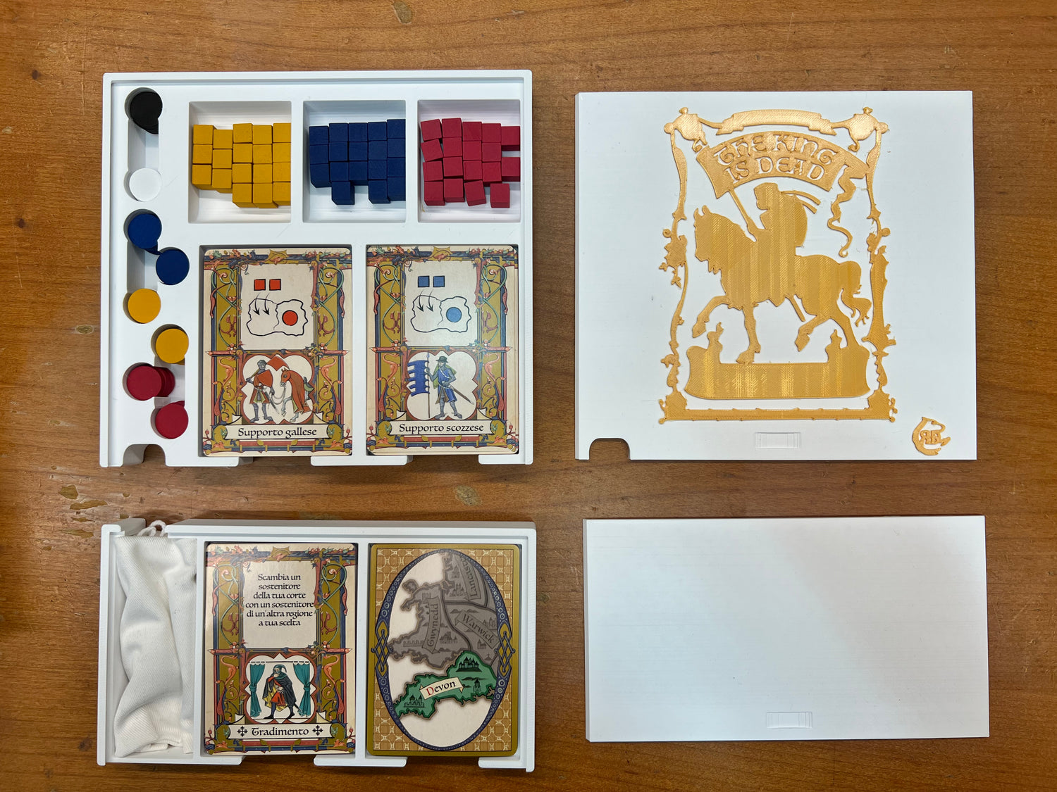 The King Is Dead Second Edition Board Game Organizer