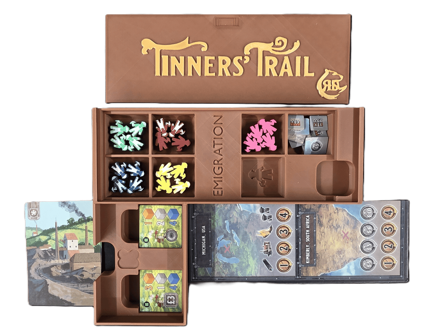 Tinners' Trail Second Edition 3D Printed Organizer