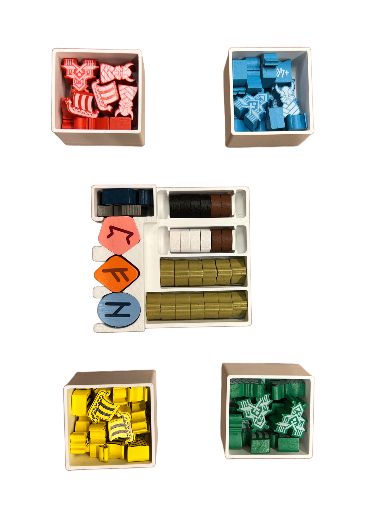 Tiny Epic Vikings Board Game Organizer | UNSLEEVED Version - STL file for 3D Printing