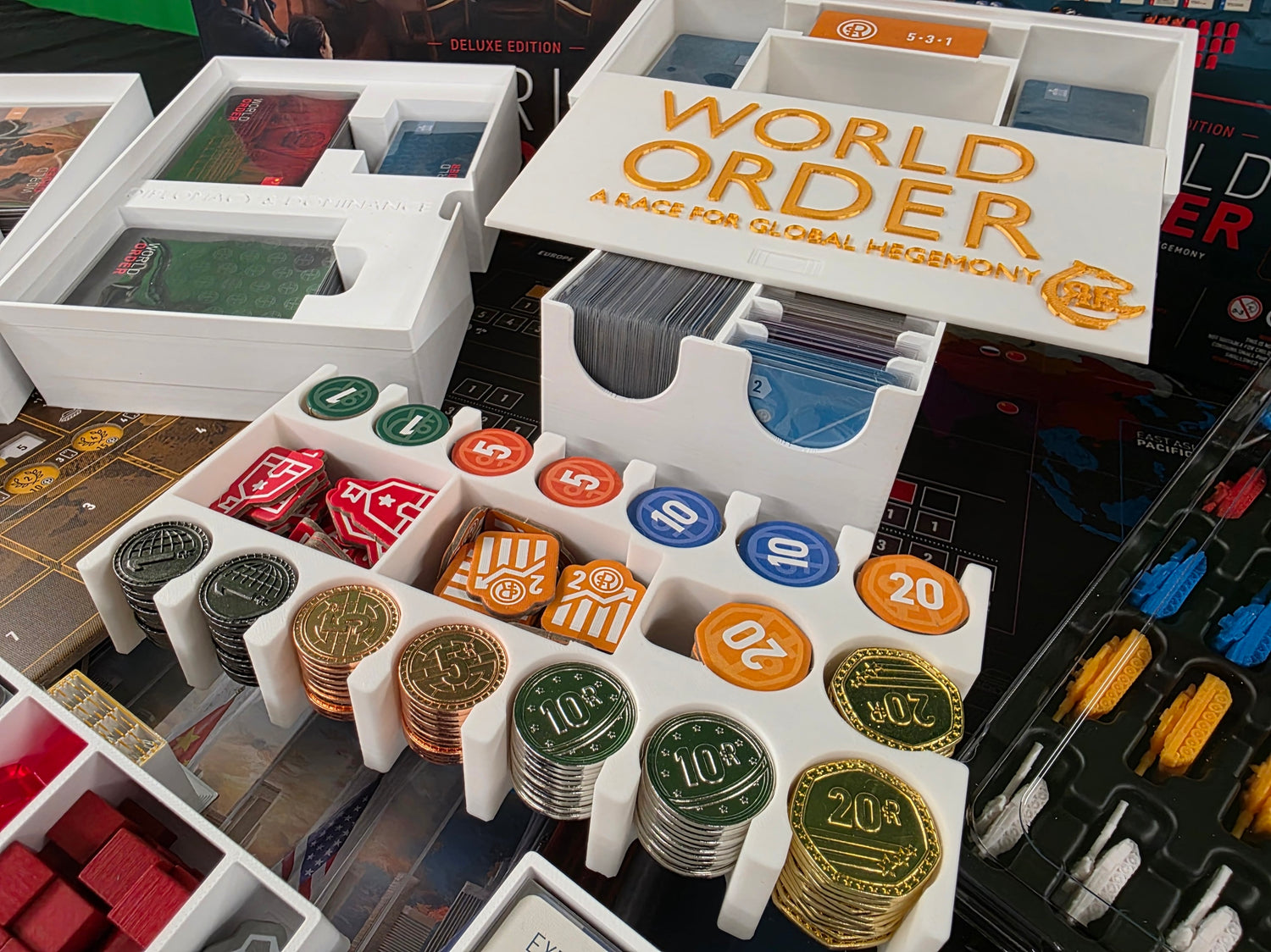 World Order Deluxe Edition STL Files | 3D Printable Insert - Fits expansions
