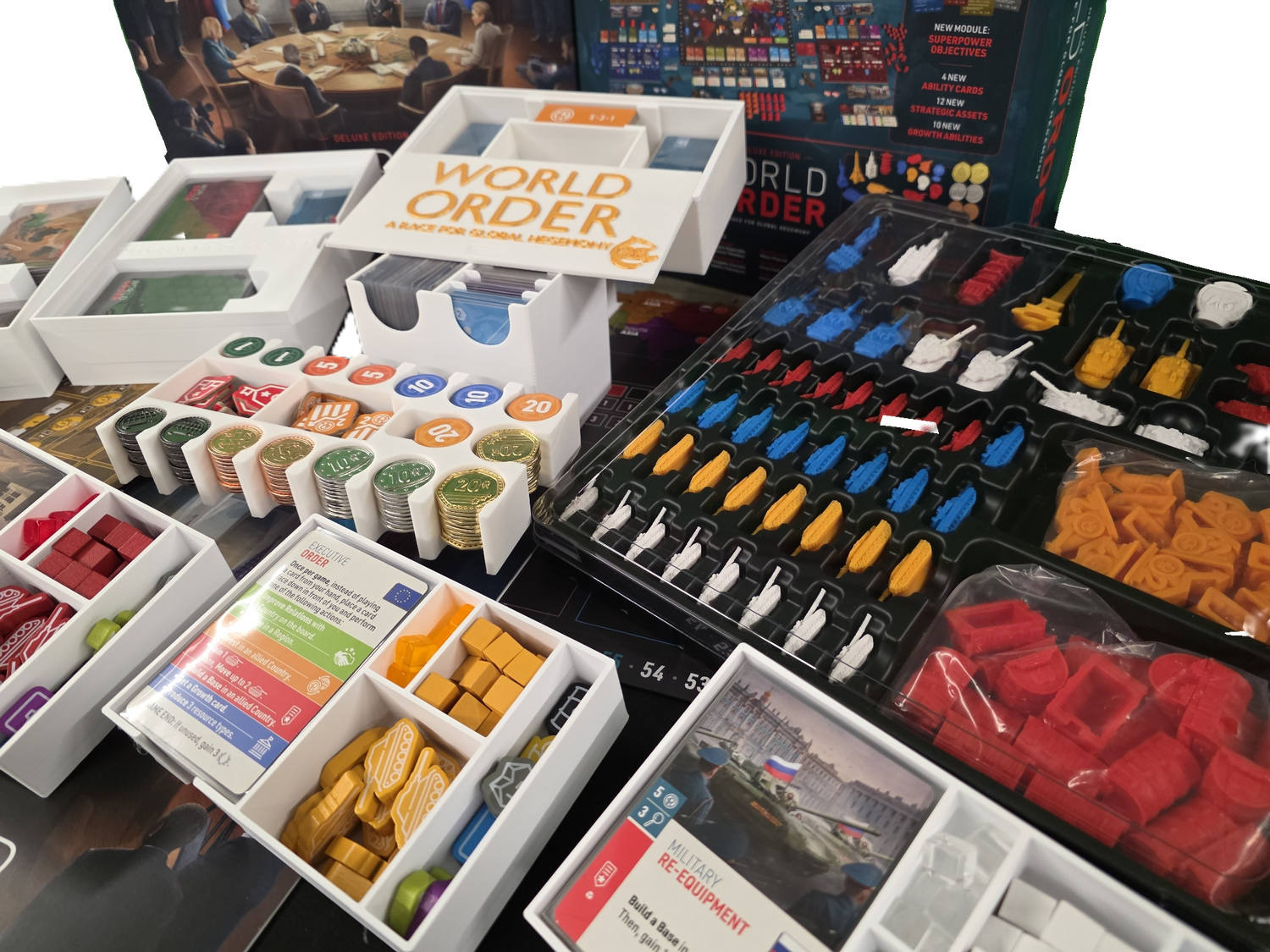 World Order Deluxe Edition 3D Printed Organizer - Fits expansions