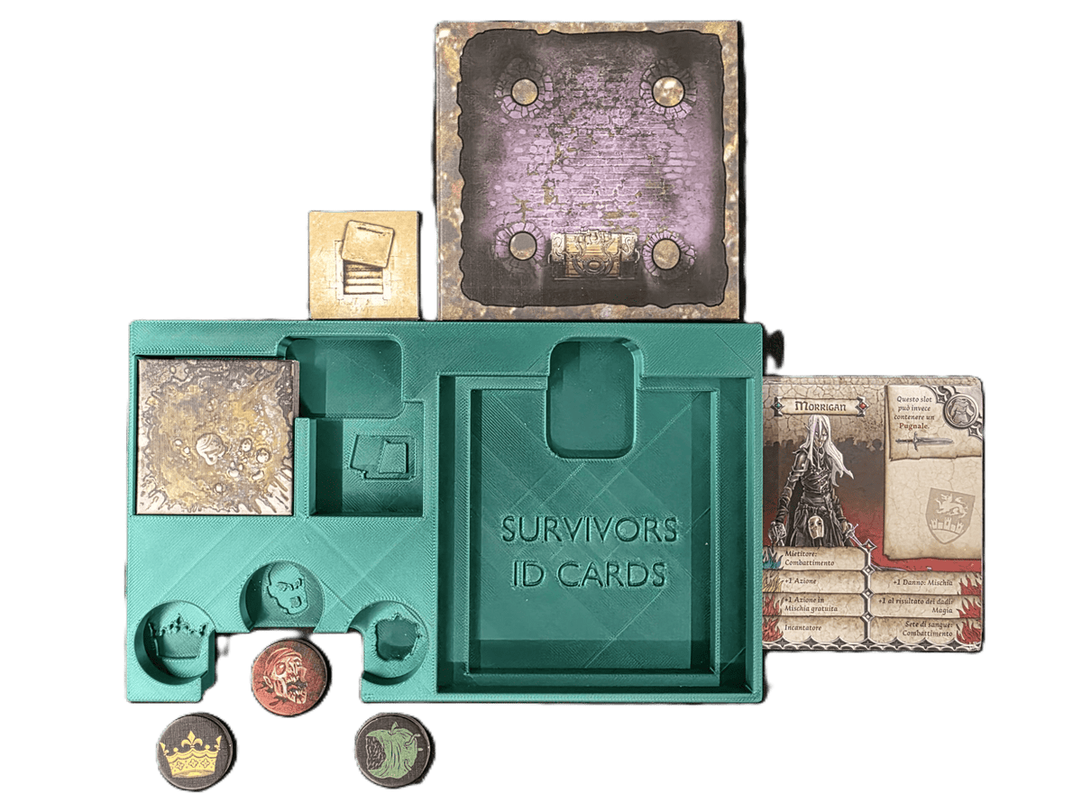 Zombicide Black Plague 3D Printed Organizer