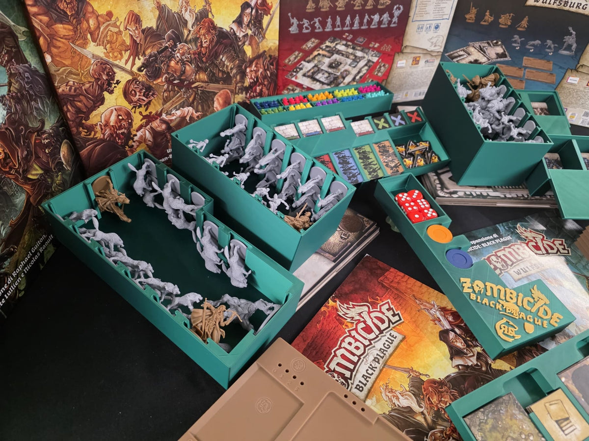 Zombicide Black Plague 3D Printed Organizer