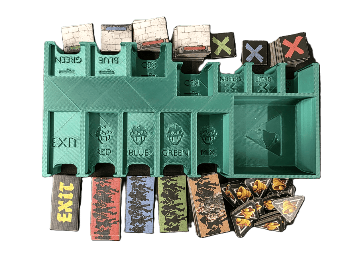 Zombicide Black Plague 3D Printed Organizer