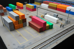 H0 Scale Container Terminal Scene